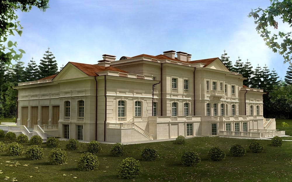 Классический дом 1500 м²