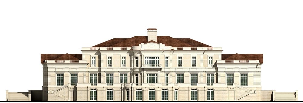 Классический дом 1500 м²