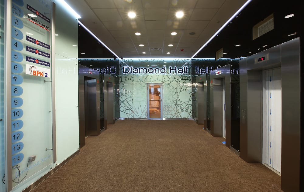 Лифтовой холл, реализация, Diamond Hall