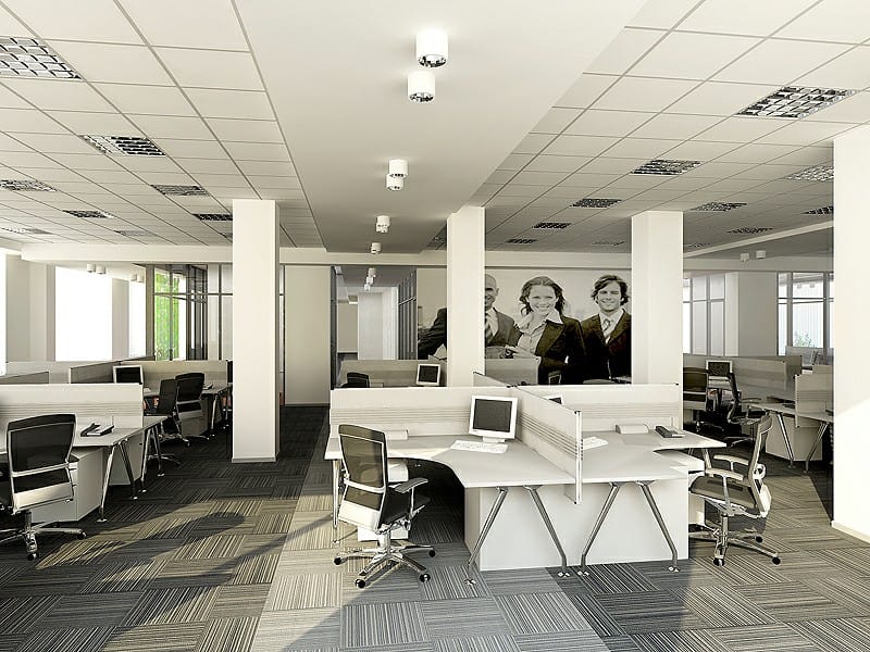 Open space с фотопринтом сотрудников
