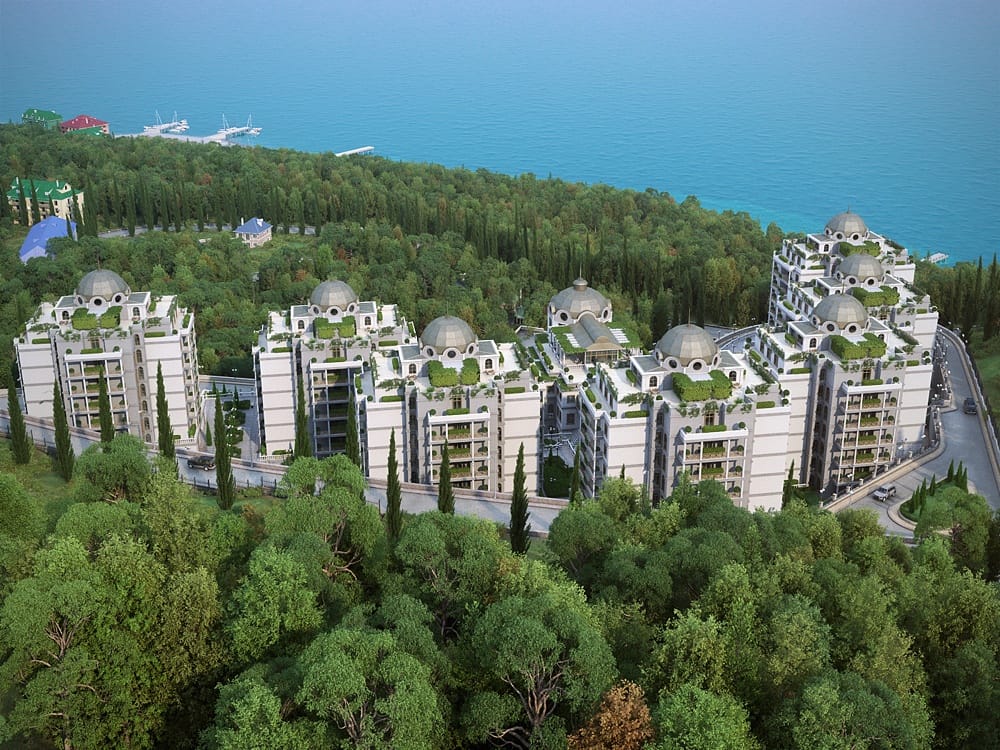 Вид на море сверху