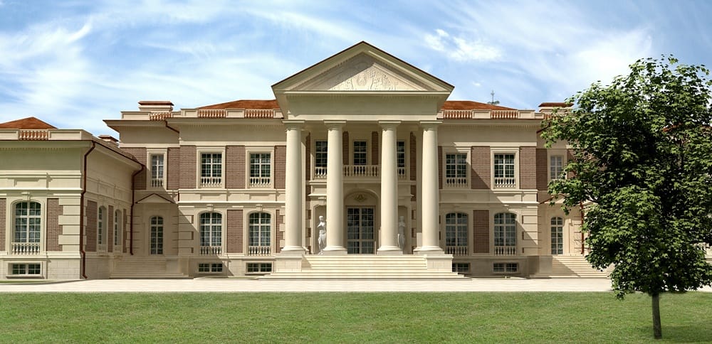 Классический дом 1500 м²