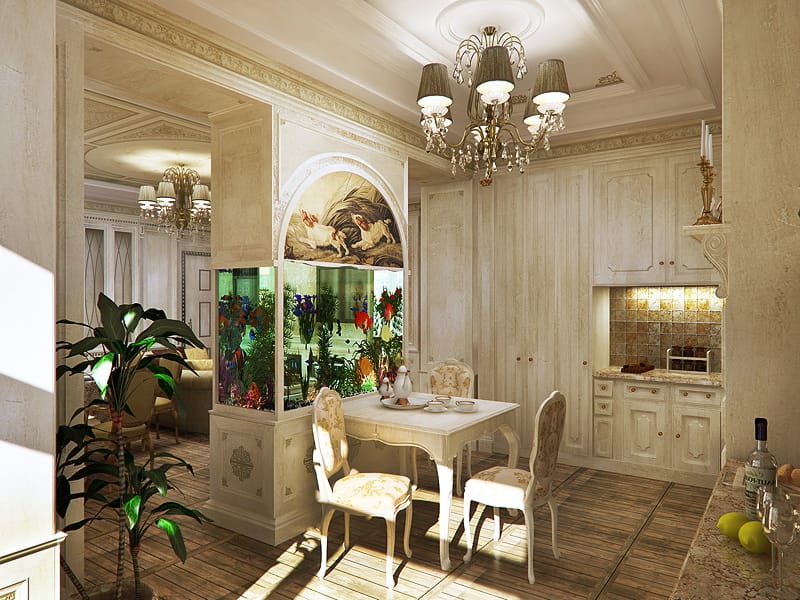 Квартира 120 м² в классике с элементами востока