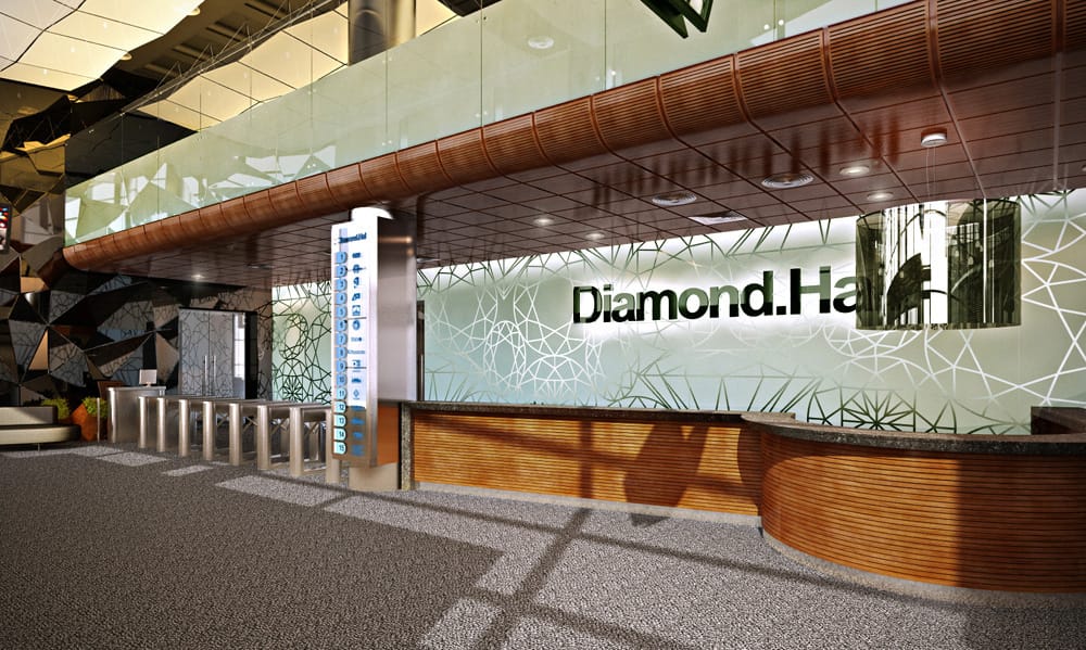 Ресепшн, визуализация, Diamond Hall