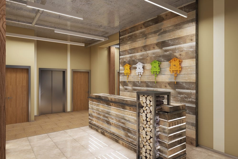 Коридор гостиничной зоны, Kinross