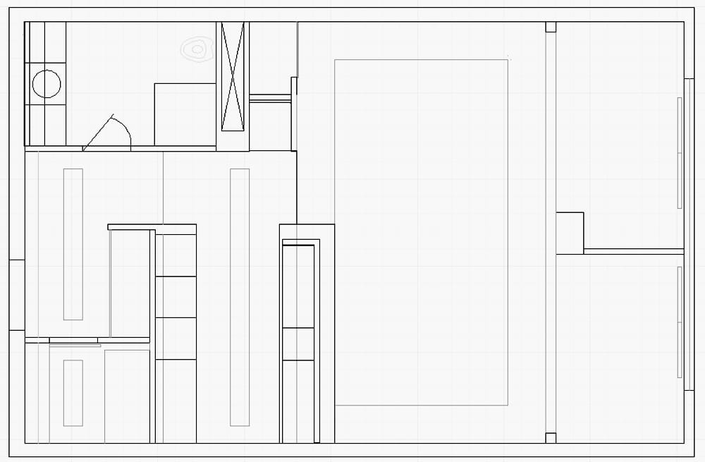Однокомнатная квартира-студия 56 м²