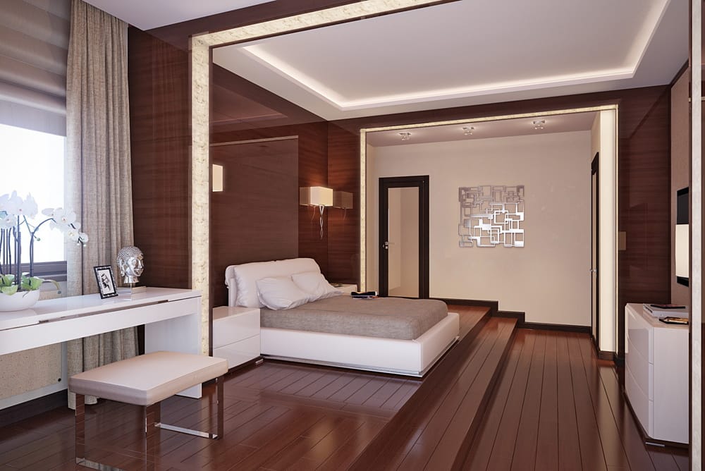 Спальня с подиумом, квартира в Балашихе