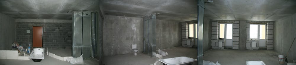 Однокомнатная квартира-студия 56 м²